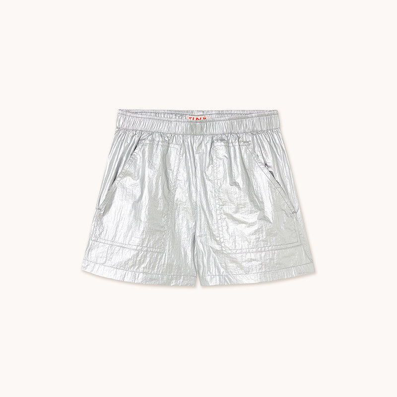 Tiny Cottons - Silver metallic shorts | Scout & Co