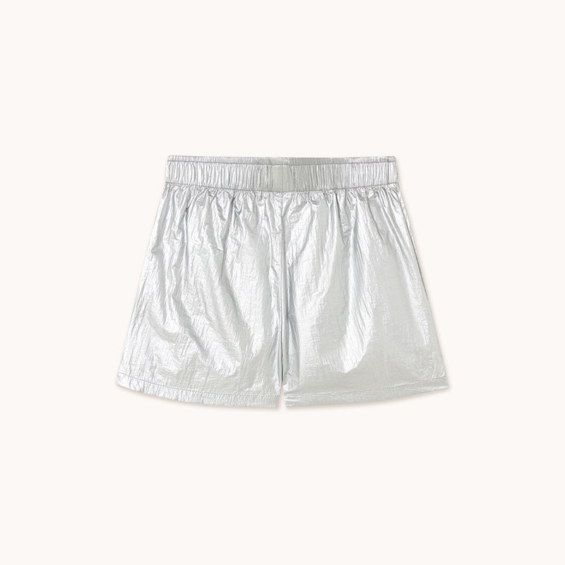 Tiny Cottons - Silver metallic shorts | Scout & Co