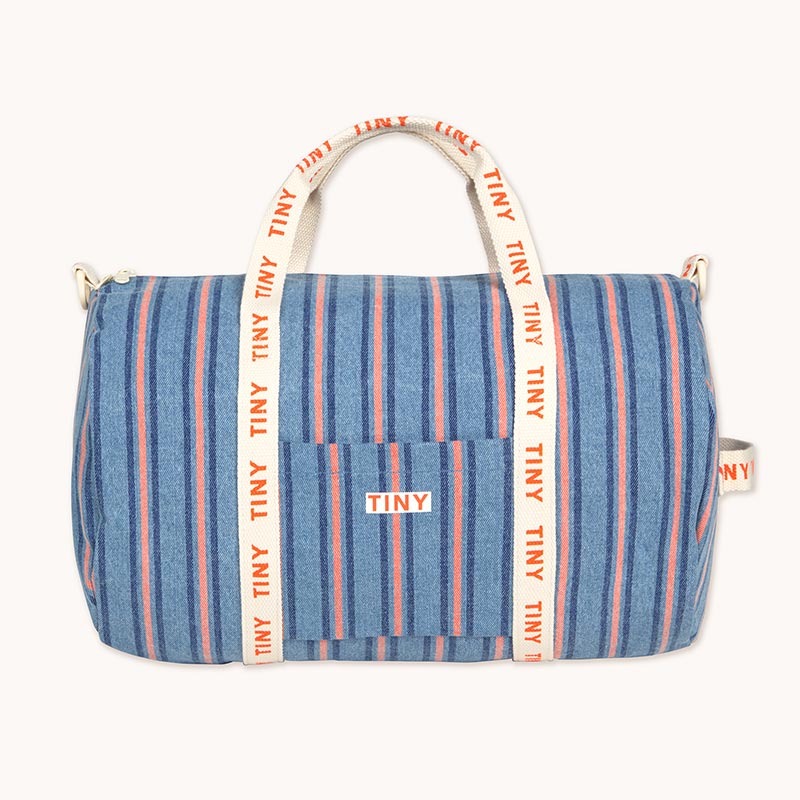 Tiny Cottons - Stripes denim duffel bag | Scout & Co