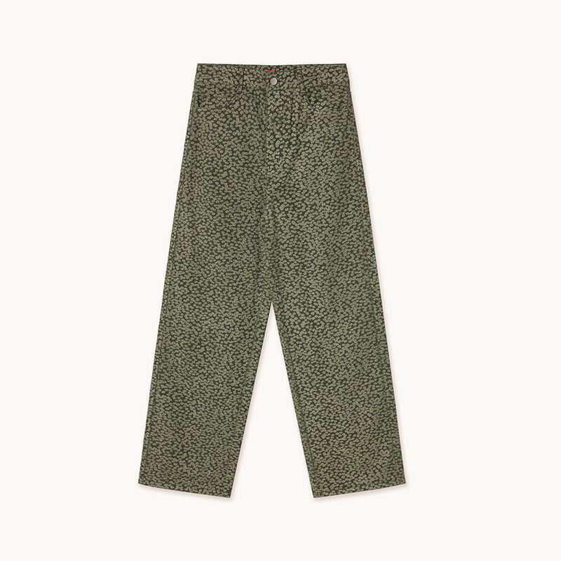 The Tiny Big Sister - Flowers Berta jeans - khaki | Scout & Co