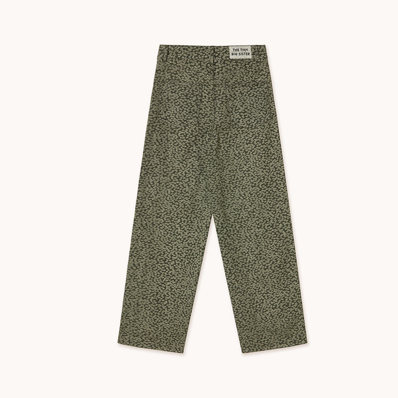 The Tiny Big Sister - Flowers Berta jeans - khaki | Scout & Co