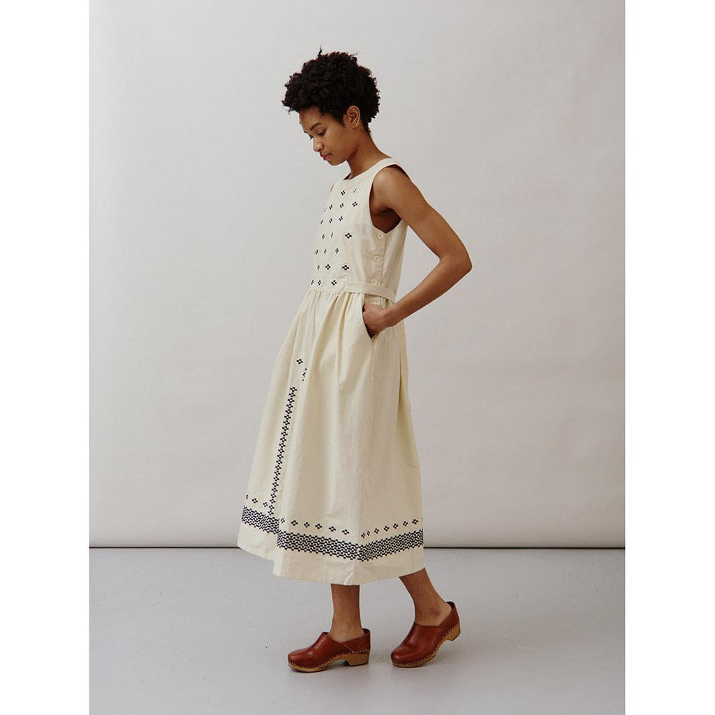 Sideline - Frankie embroidered dress - ecru | Scout & Co