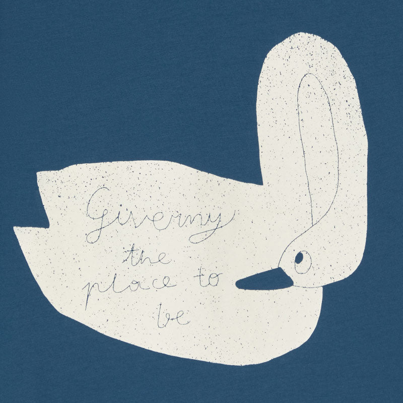 Tiny Cottons - Swan graphic tee - light navy | Scout & Co