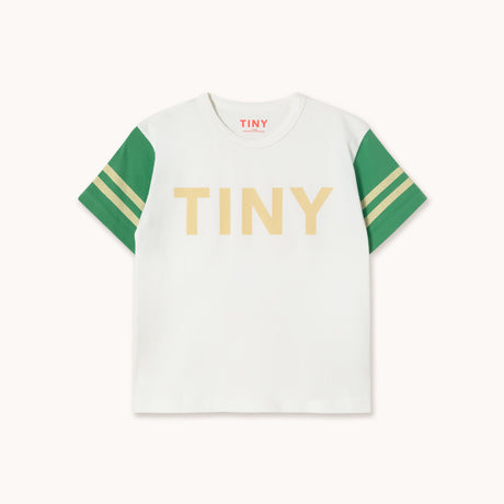 Tiny Cottons - Stripes logo tee - off-white | Scout & Co