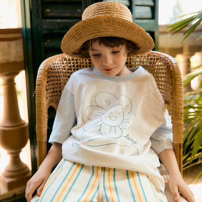 Tiny Cottons - Tiny Flower graphic tee - off-white | Scout & Co