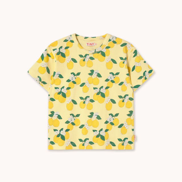 Tiny Cottons - Oranges rib tee - mellow yellow | Scout & Co