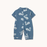 Tiny Cottons - Big Swans denim onepiece - baby | Scout & Co