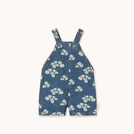 Tiny Cottons - Blossoms denim short dungarees - baby | Scout & Co