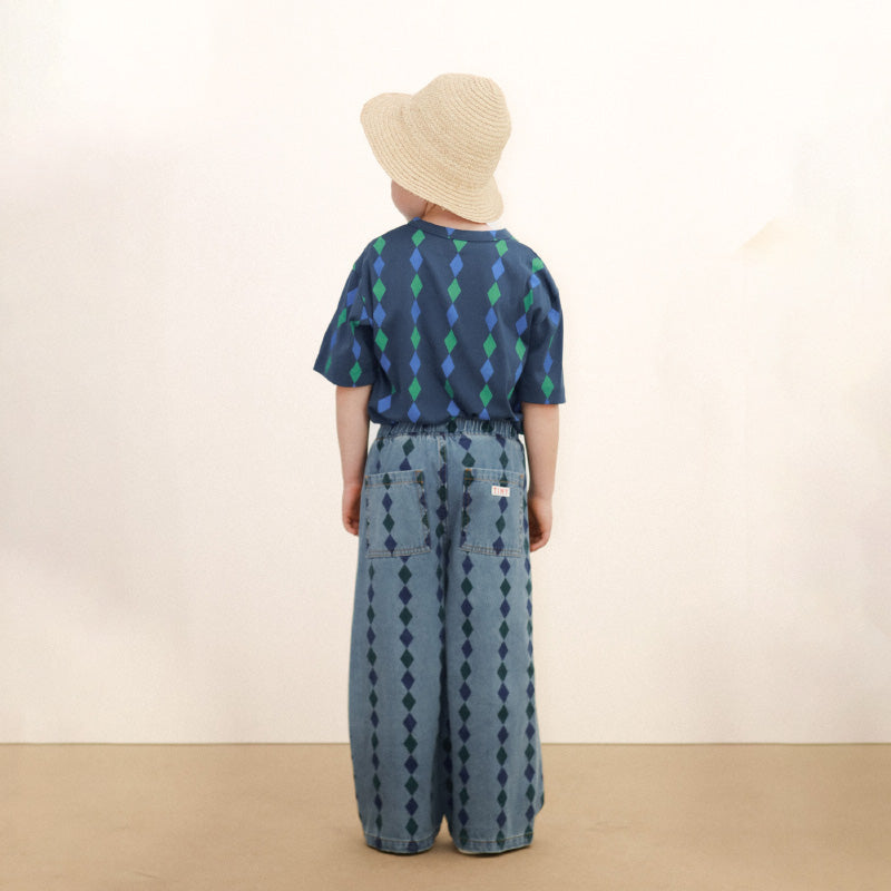 Tiny Cottons - Diamonds denim pants | Scout & Co