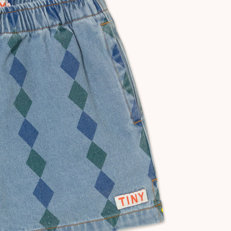 Tiny Cottons - Diamonds denim shorts | Scout & Co