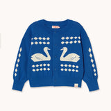 Tiny Cottons - Swans Diamonds cardigan - ultramarine | Scout & Co