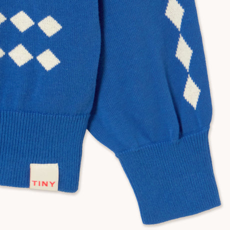 Tiny Cottons - Swans Diamonds cardigan - ultramarine | Scout & Co
