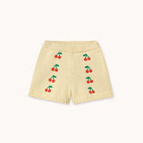 Tiny Cottons - Mini Cherries knitted shorts | Scout & Co