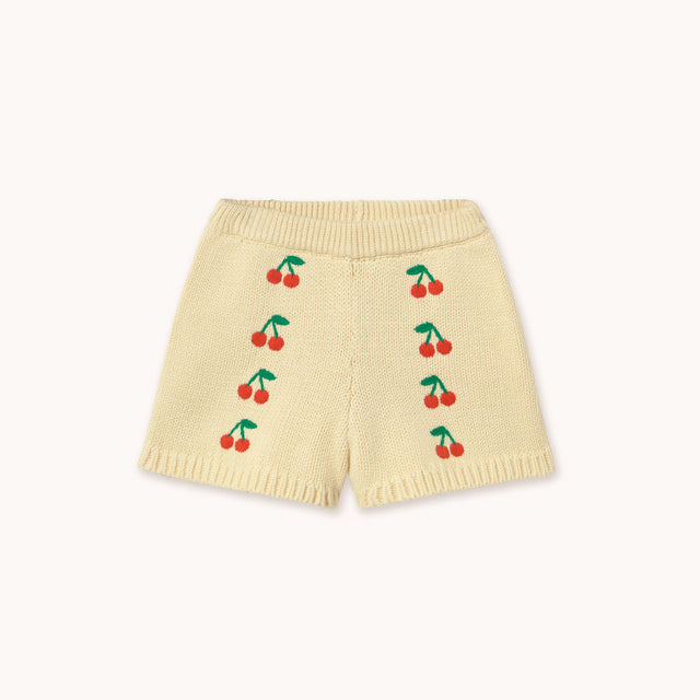 Tiny Cottons - Mini Cherries knitted shorts | Scout & Co