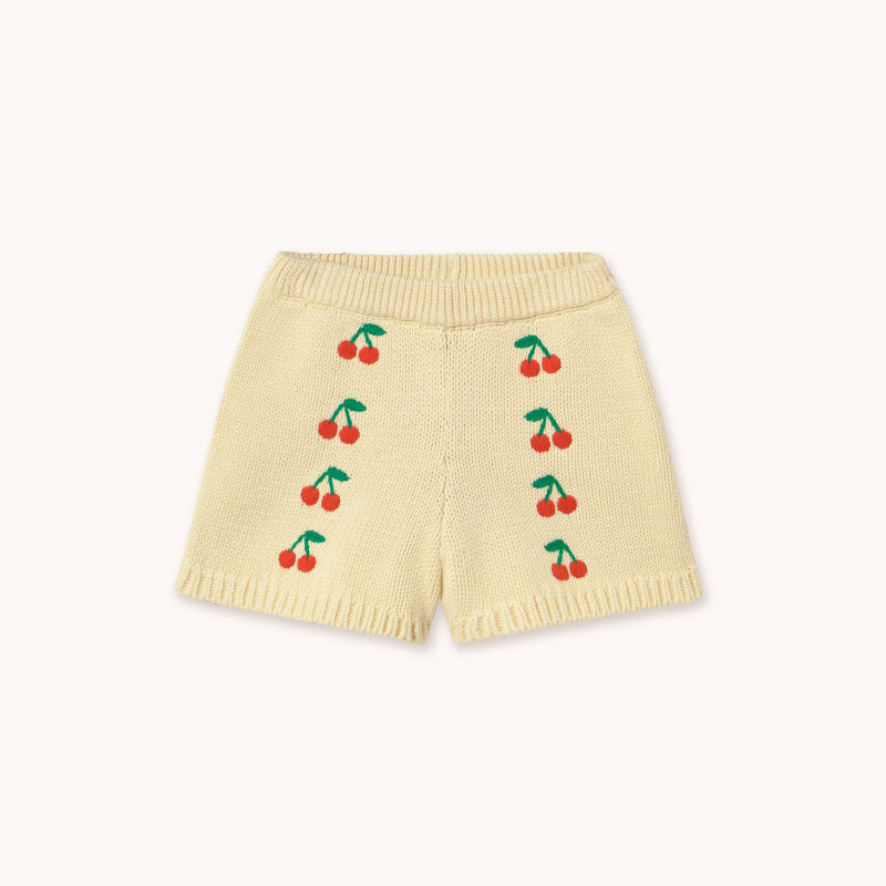 Tiny Cottons - Mini Cherries knitted shorts | Scout & Co