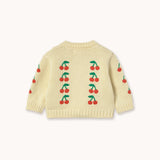 Tiny Cottons - Mini Cherries knitted cardigan - baby | Scout & Co