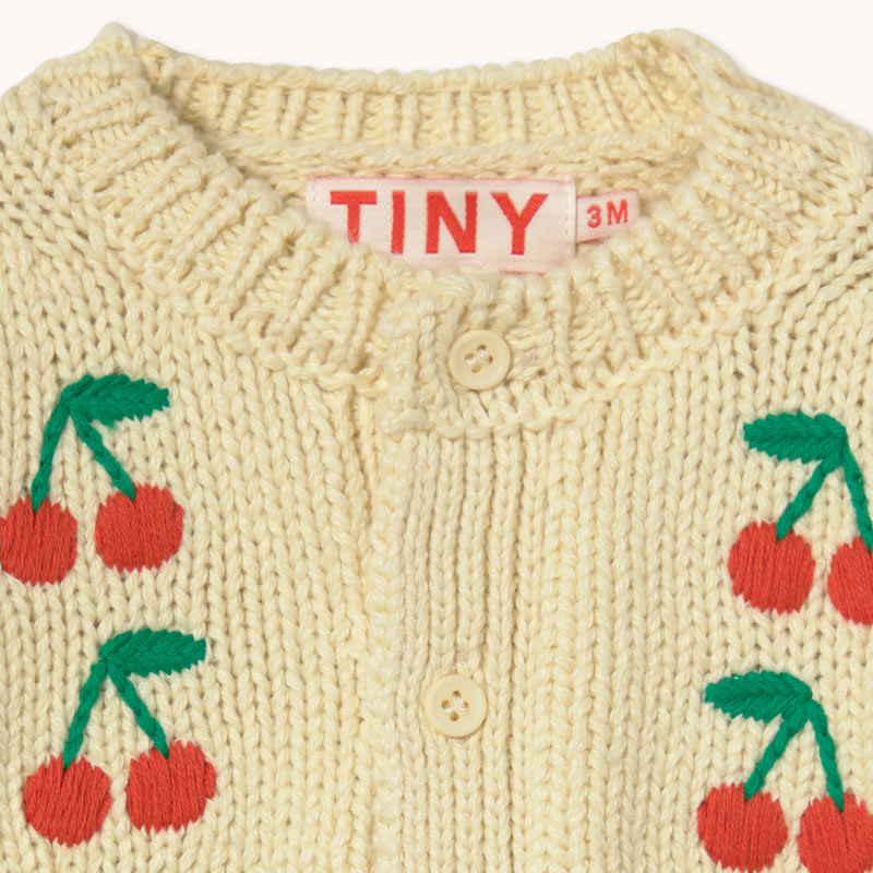 Tiny Cottons - Mini Cherries knitted cardigan - baby | Scout & Co