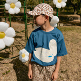 Tiny Cottons - Swan graphic tee - light navy | Scout & Co