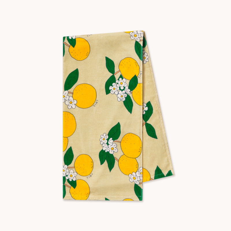 Tiny Cottons - Oranges towel - yellow | Scout & Co