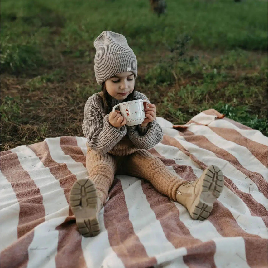 Silly Silas - Granny teddy footless tights with braces - Light Brown | Scout & Co
