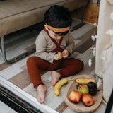 Silly Silas - Hippy Footless cotton tights with braces - Cinnamon | Scout & Co