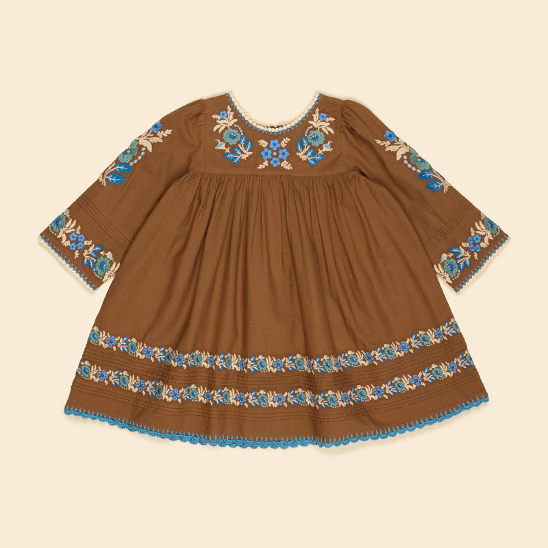 Apolina - Stevie dress - Chocolate | Scout & Co