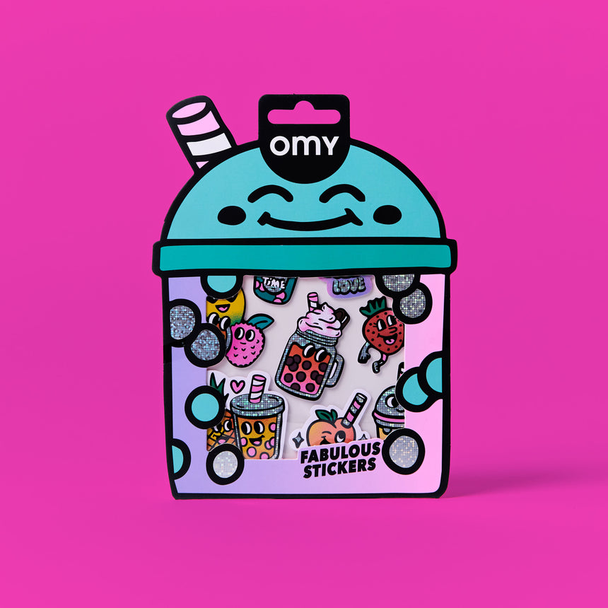 OMY - Fabulous Big vinyl stickers - Bubble Tea | Scout & Co