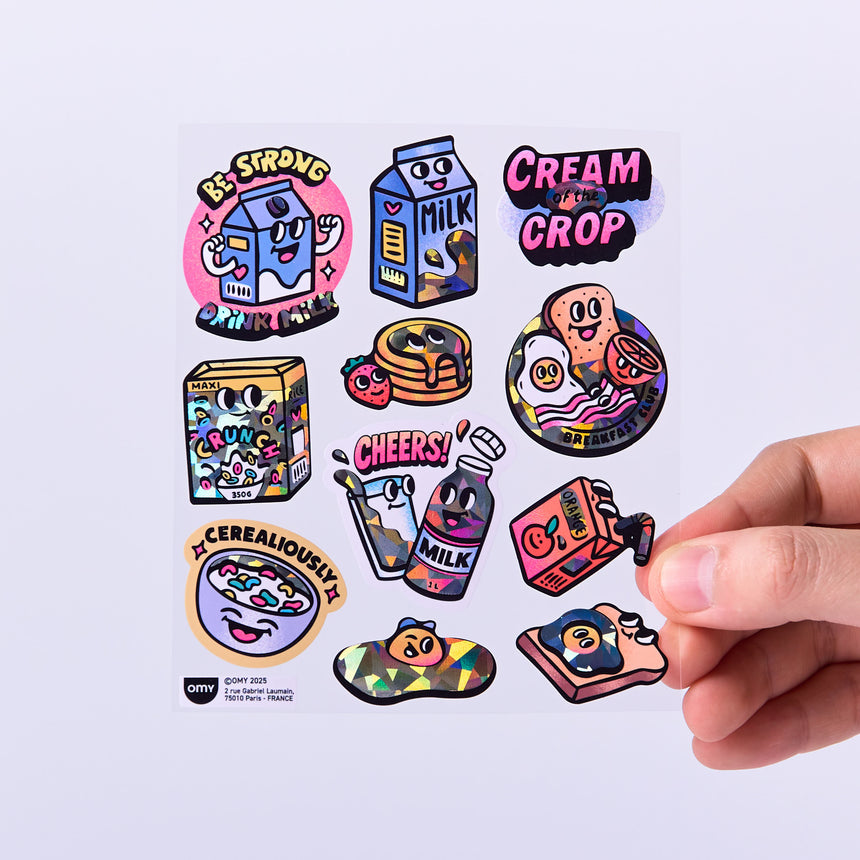OMY - Fabulous Big vinyl stickers - Milk | Scout & Co