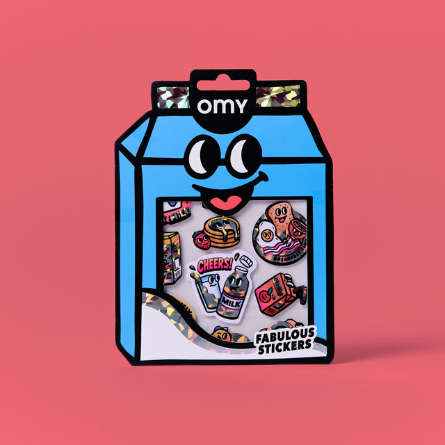 OMY - Fabulous Big vinyl stickers - Milk | Scout & Co