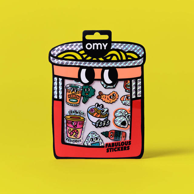 OMY - Fabulous Big vinyl stickers - Noodle | Scout & Co