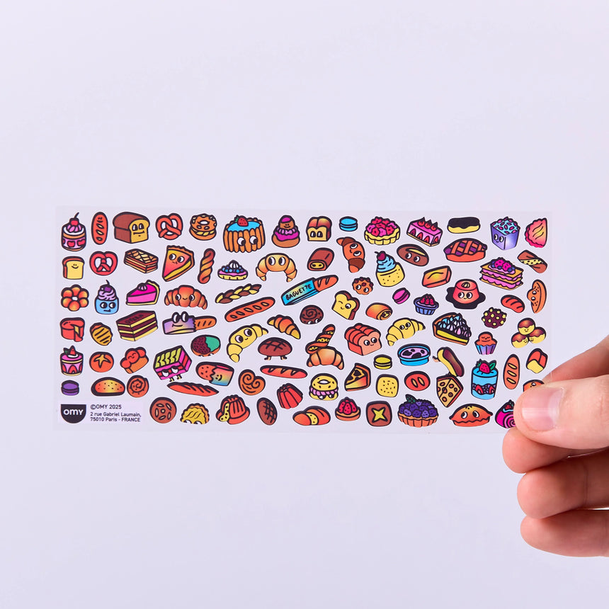 OMY - Fabulous Boutique fluoro stickers - French Bakery