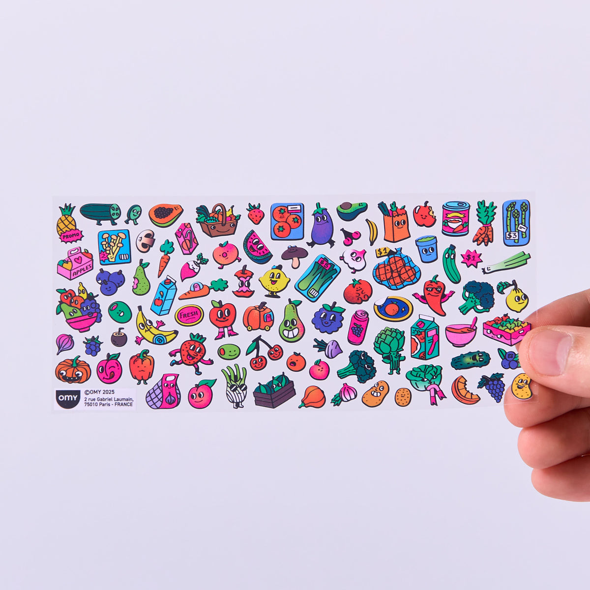 OMY - Fabulous Boutique mini vinyl stickers - Farmers Market