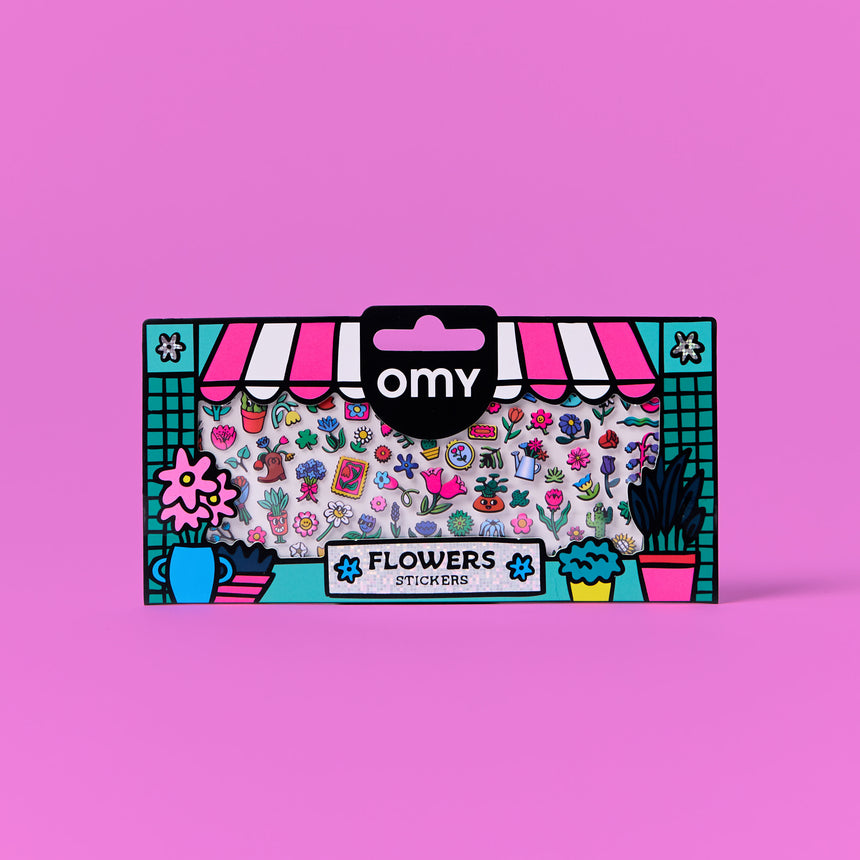 OMY - Fabulous Boutique fluoro stickers - Flower Shop