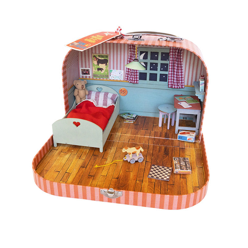 Sam & Julia: The Mouse Mansion - Mouse Mansion To Go suitcase: Bedroom | Scout & Co