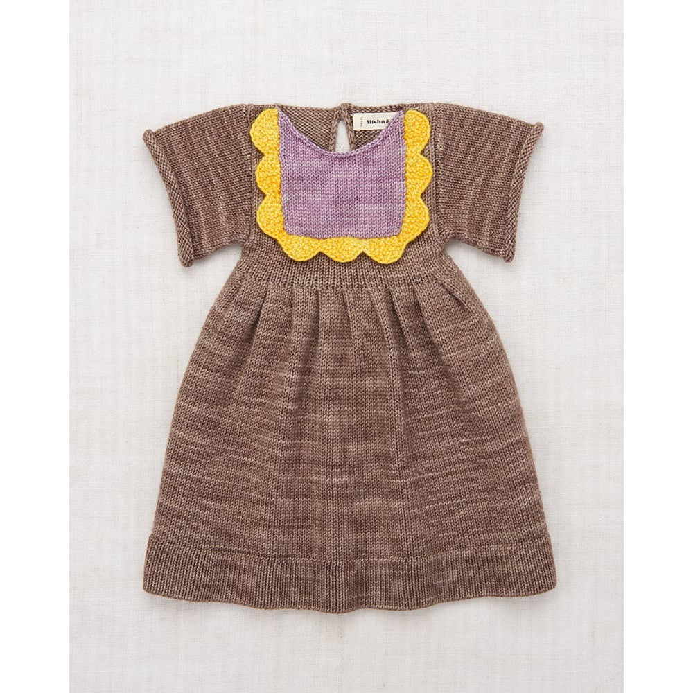 Misha & Puff - Scallop bib dress - Brut | Scout & Co