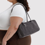 Baggu - Denim Bowler bag - Washed black denim | Scout & Co