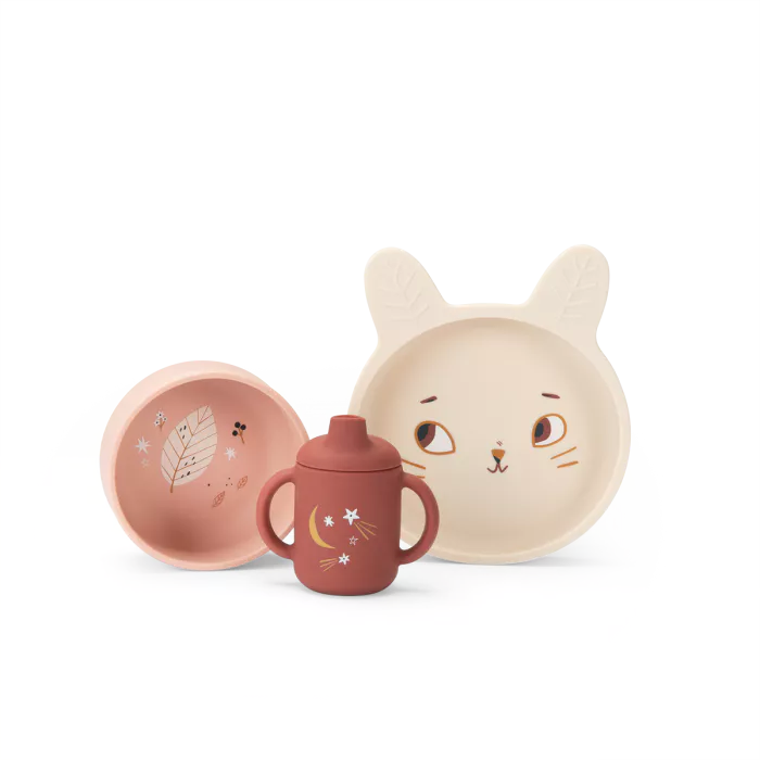 Moulin Roty - Après La Pluie silicone baby tableware set | Scout & Co