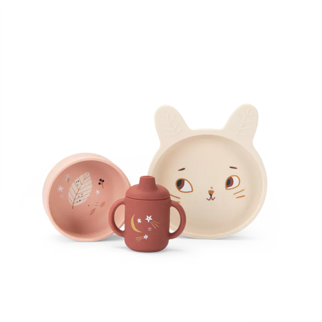 Moulin Roty - Après La Pluie silicone baby tableware set | Scout & Co