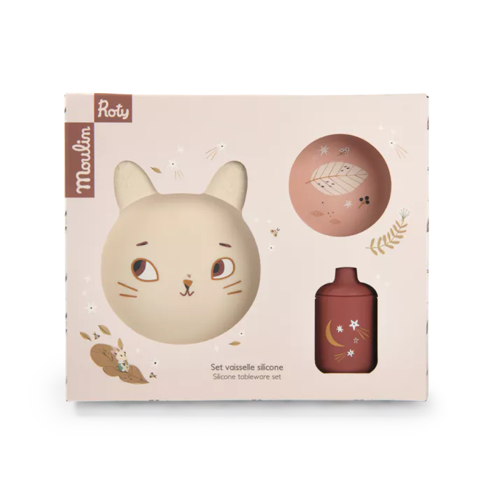 Moulin Roty - Après La Pluie silicone baby tableware set | Scout & Co