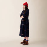 Sideline - Tessa dress - indigo embroidery | Scout & Co