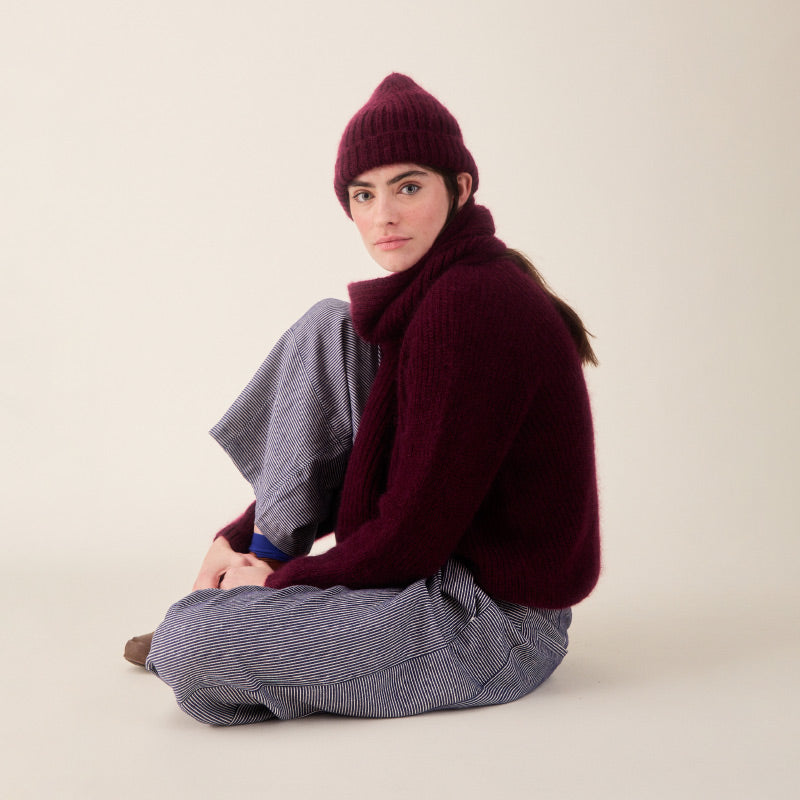 Sideline - Flo mohair jumper - Plum