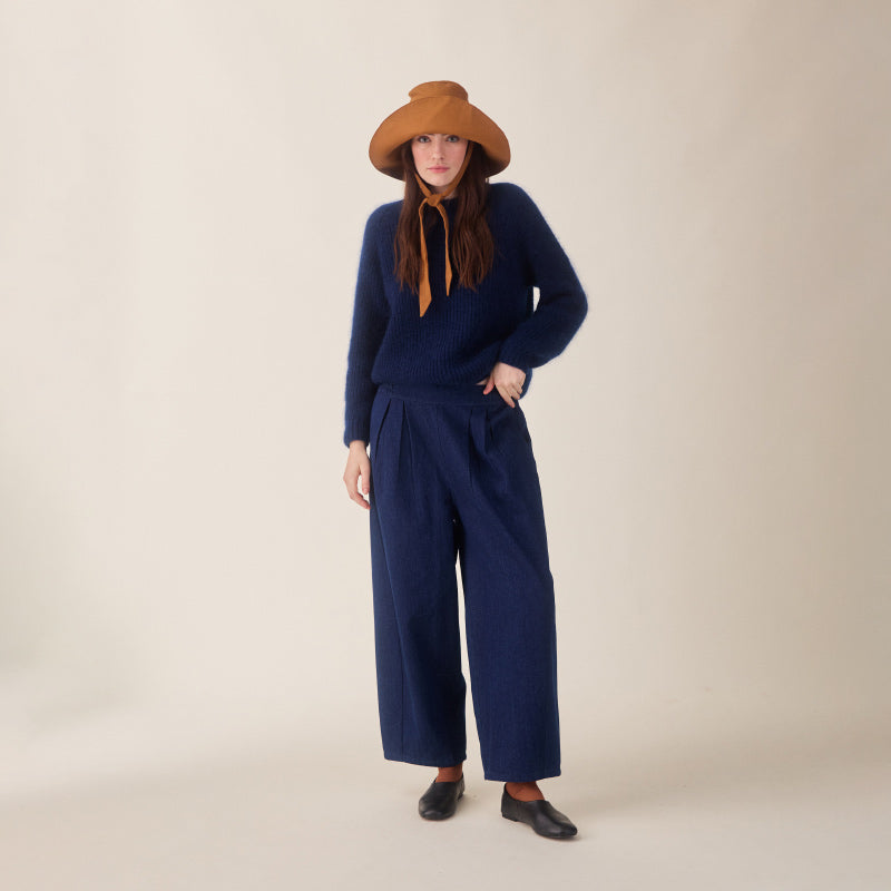 Sideline - Flo mohair jumper - Navy | Scout & Co