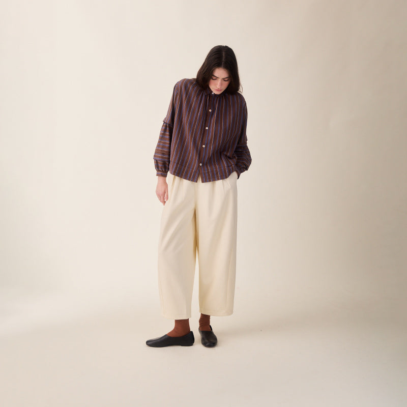Sideline - Lotta shirt - Brown stripe | Scout & Co