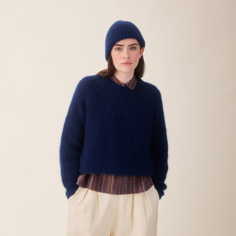 Sideline - Flo mohair jumper - Navy | Scout & Co