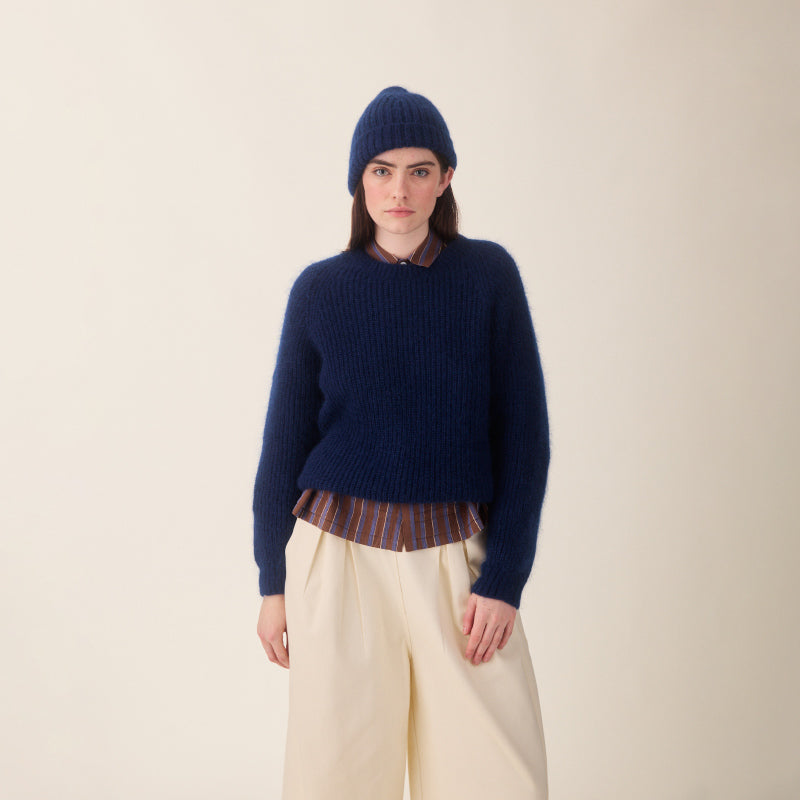 Sideline - Flo mohair jumper - Navy | Scout & Co