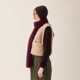 Sideline - Aida reversible vest - Natural wool | Scout & Co