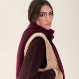 Sideline - Aida reversible vest - Natural wool | Scout & Co
