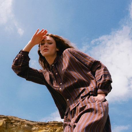 Sideline - Lotta shirt - Brown stripe