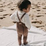 Silly Silas - Footed cotton tights with braces - Granola | Scout & Co