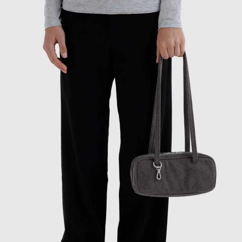 Baggu - Small Denim Bowler bag - Washed black denim | Scout & Co